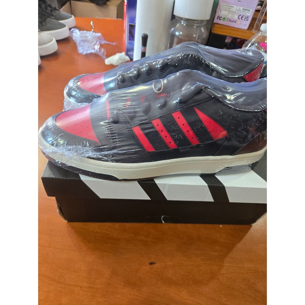 Adidas Break Start Mens 8 Womens 9 Black Red Basketball Shoes JR1440